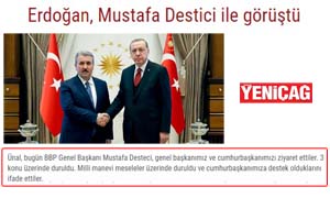 Sayın Erdoğan, Sayın Mustafa Destici İle Görüştü 